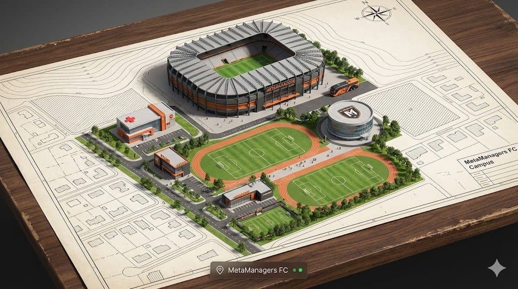 Vereinsgelände-Design abgeschlossen